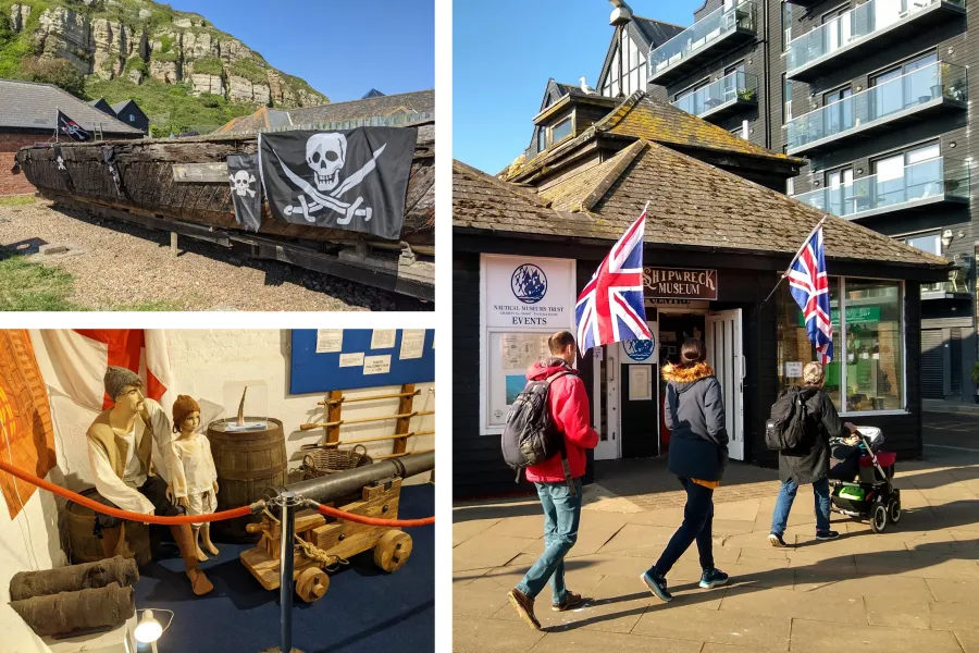 Shipwreck Museum entrance in Rock-a-Nore Road, Hastings East Sussex
